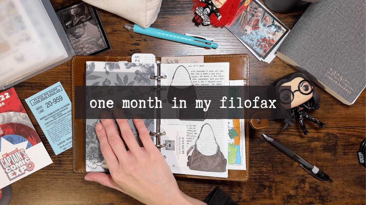 unscripted files • ep. 01/ vintage fest, errands & 1 month in my filofax personal rings