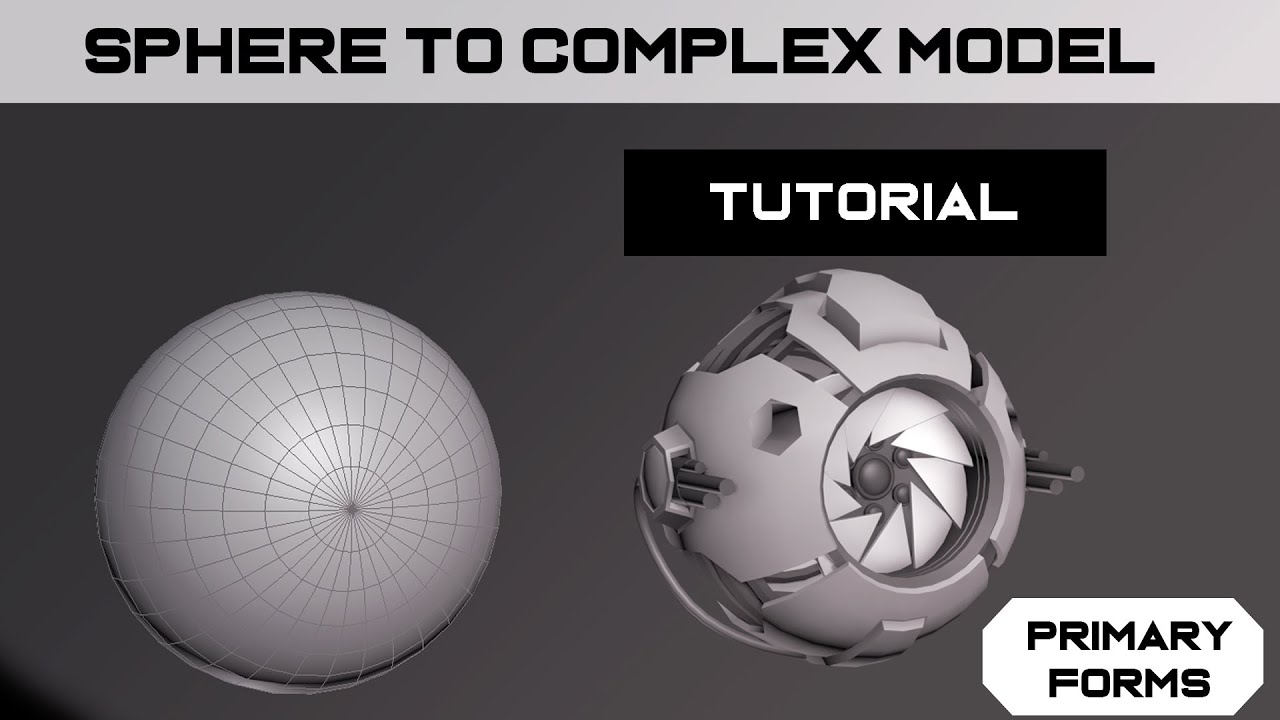 HardSurface Practice. Advanced Sphere Full Tutorial! #3dsmax #modeling #3ds