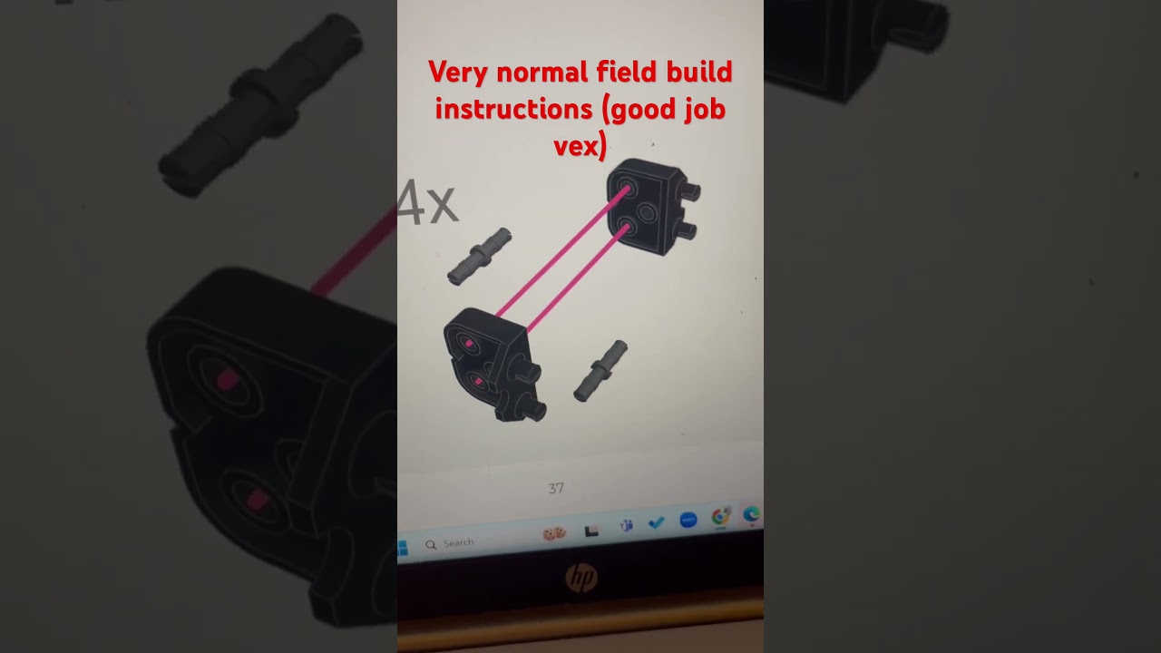 Very Normal vex iq rapid relay build instructions (good job vex)