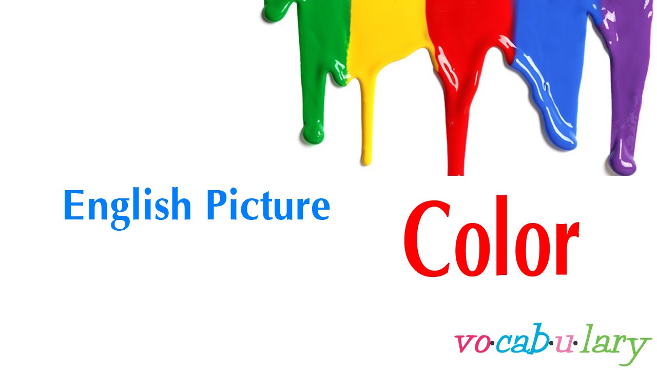 English Picture &ndash; Lesson 8 - Name of Color