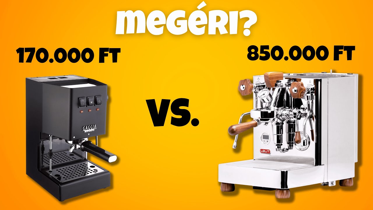 170.000.- VS 850.000.- Otthoni espresso gép összehasonlítás - Gaggia ⚡️Bianca