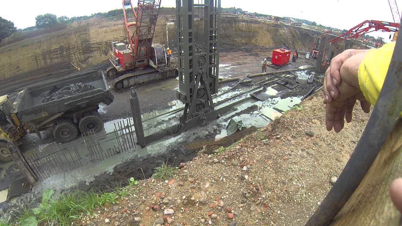 Slibwanden ondertunneling luchthaven deurne