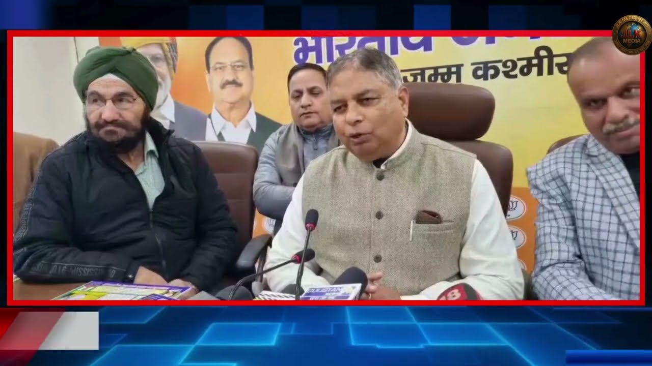 J&K BJP President & MP Rajya Sabha Sh. Sat Sharma CA along with senior party leaders released