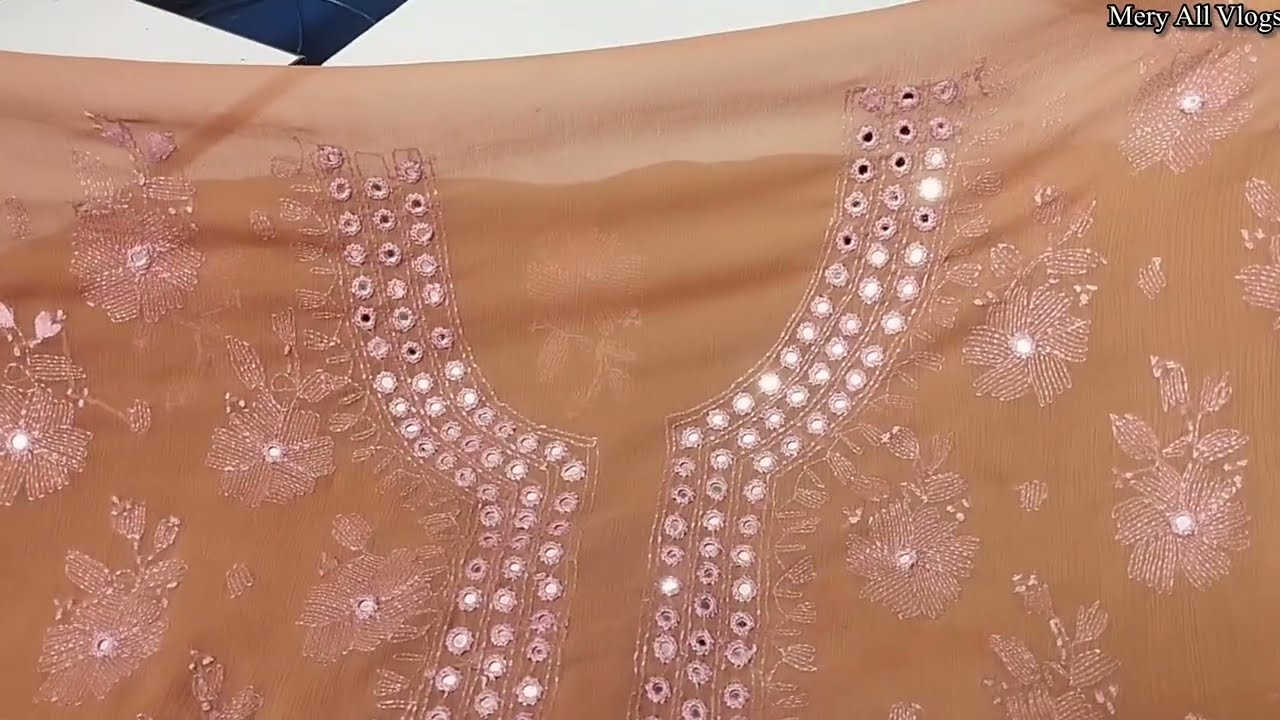 Pakistani handmade embroidery 🪡 Multani suits||chiffon Two piece suit Wholesale price|Mery All Vlogs