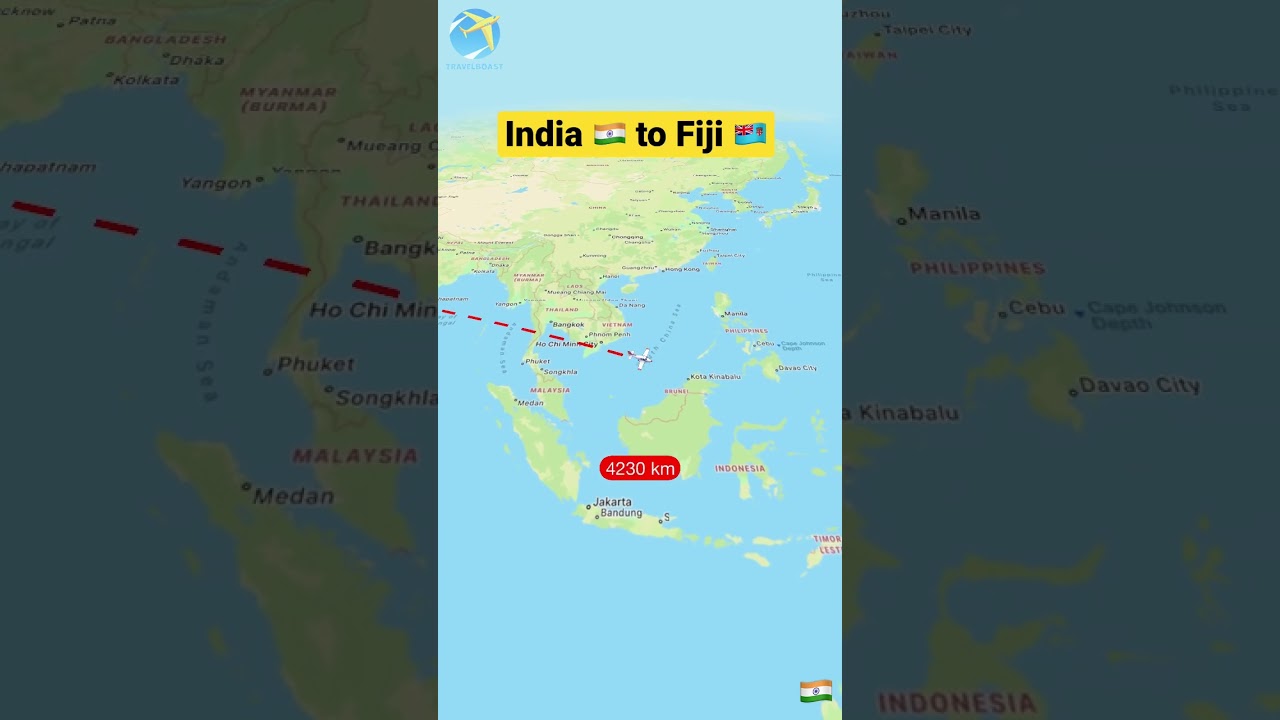 Travelling India to Fiji