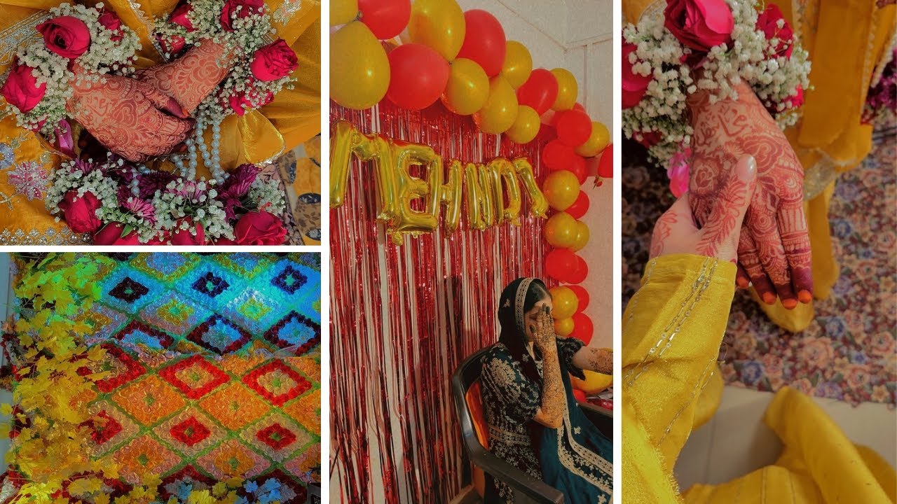 Desi wedding | Mamu ki beti ki shaadi | mehendi haldi ceremony ✨