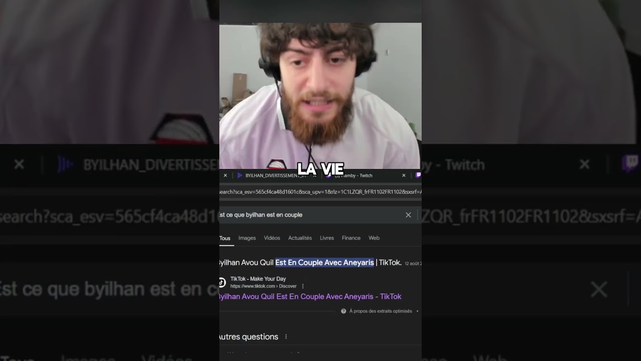 Byilhan s&rsquo;&eacute;nerve &agrave; cause de sa calvitie 😂 #byilhan #twitch #twitchfr #humour