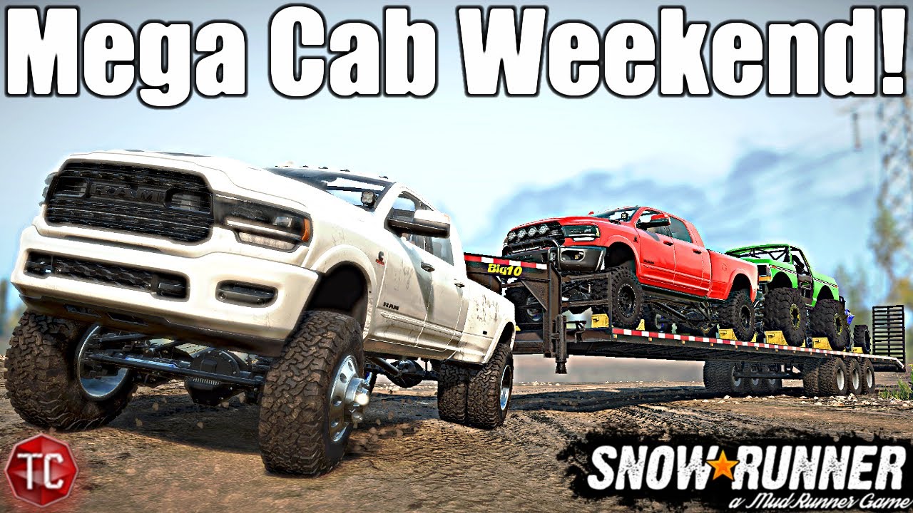 SnowRunner: ULTIMATE LUXURY MEGA CAB 3500 Goes To The MUD PARK! (Console Mods)