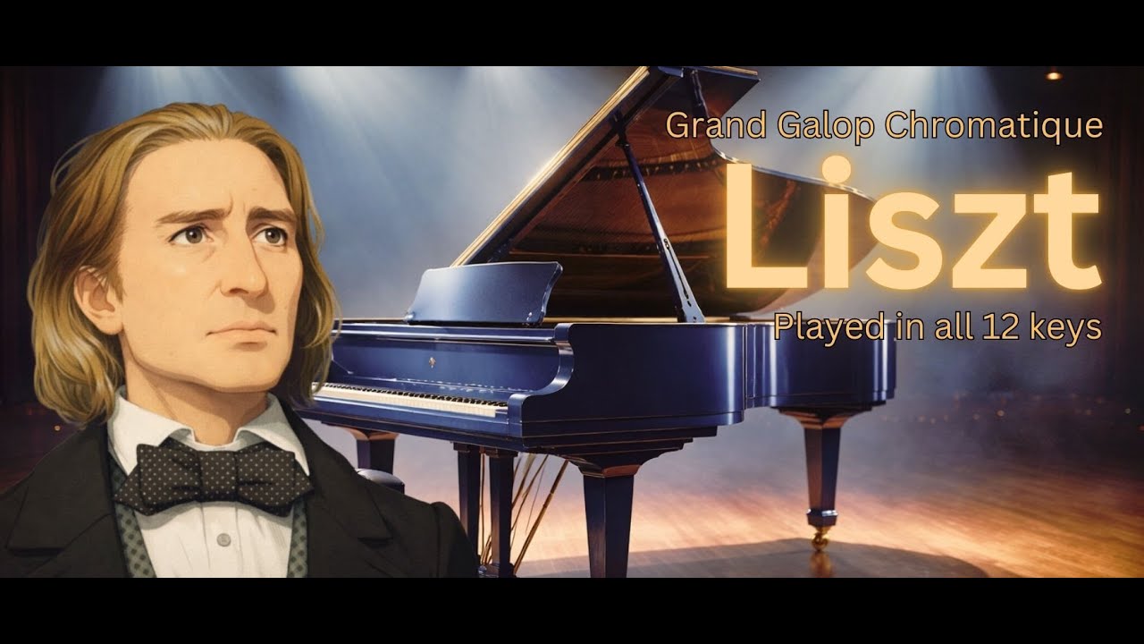 Franz Liszt Piano Solo – Grand Galop Chromatique Reimagined in 12 Keys