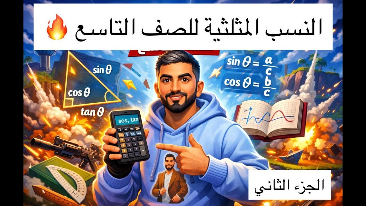 شرح درس النسب المثلثية ج2 || الصف التاسع الفصل 2 || راشد الفاعوري