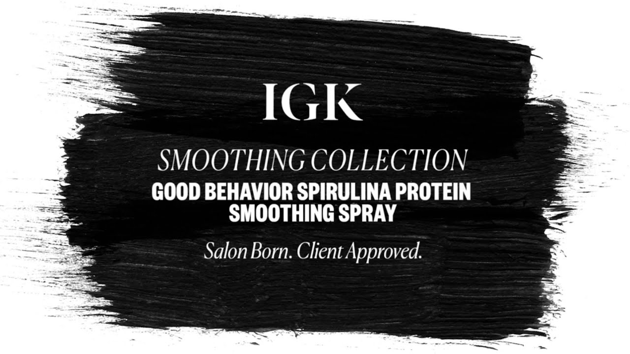 Eliminate Frizzy Hair Fast: IGK Good Behavior Smoothing Spray for Silky, Smooth Hair