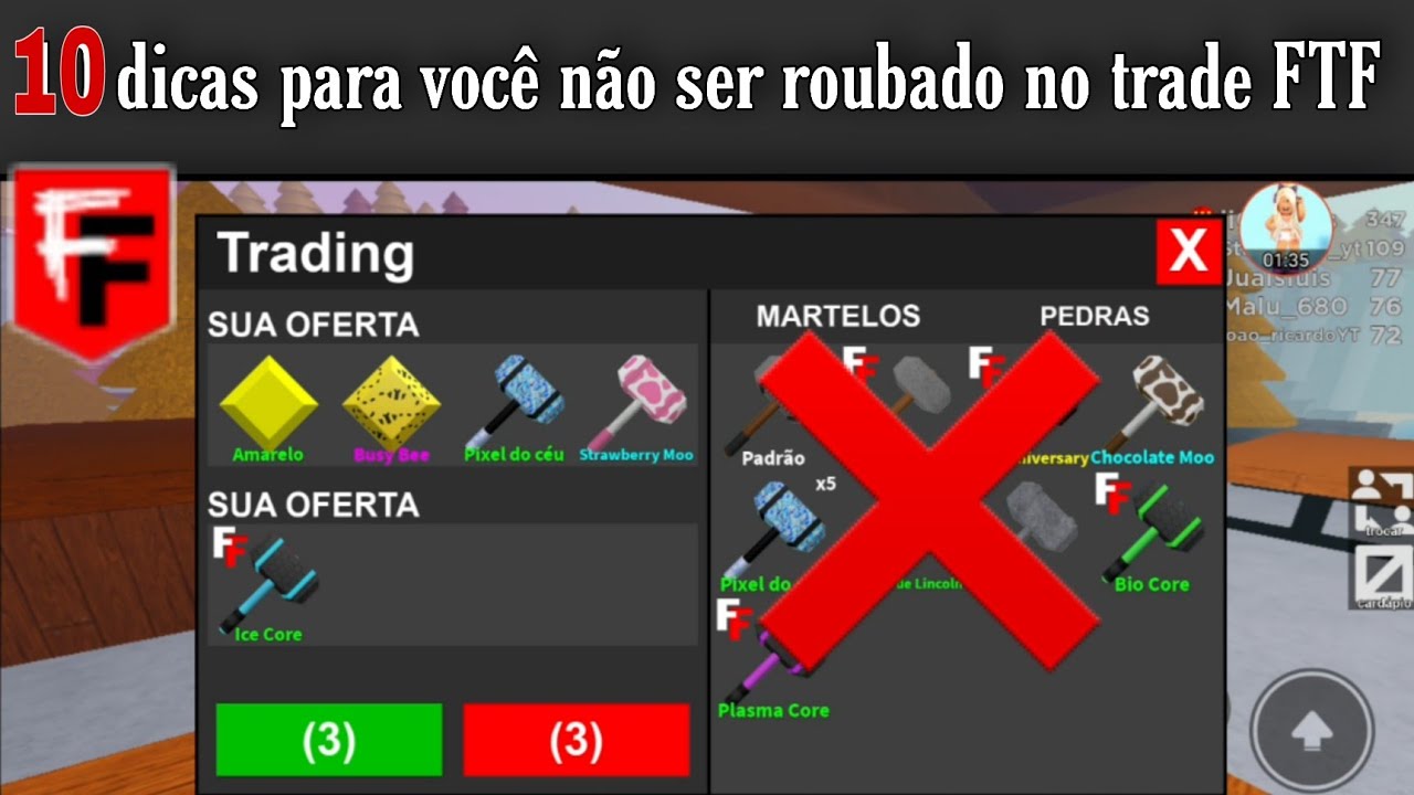 10 dicas importantes pra você não ser roubado no trade do Flee the facility ROBLOX