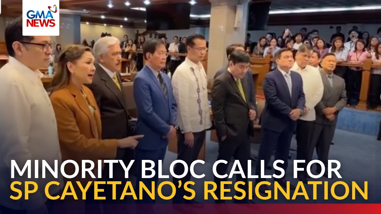 BREAKING - Minority senators call for SP Cayetano's resignation | GMA News
