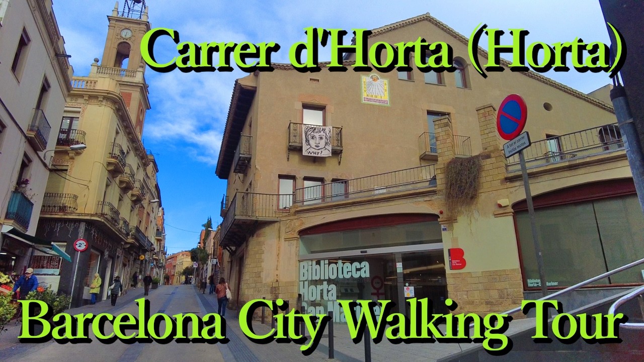 Carrer d'Horta, Horta (Barcelona, Catalonia) Spain #relaxation