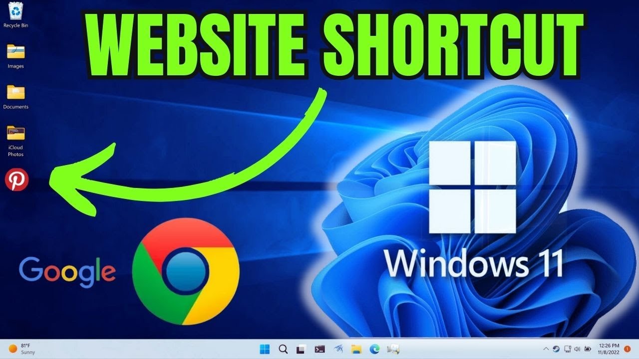 How To Create Website Shortcut On Desktop Windows 11 | Create a Chrome Shortcut on Desktop