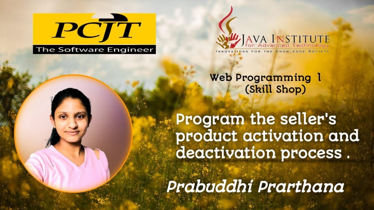 Task 17 || Program the seller’s product activation and deactivation process  || SKILL SHOP