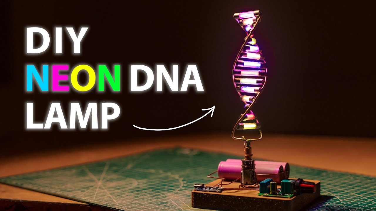 [Satisfying] DIY DNA Lamp from Fuse Holders | Creative LED Build