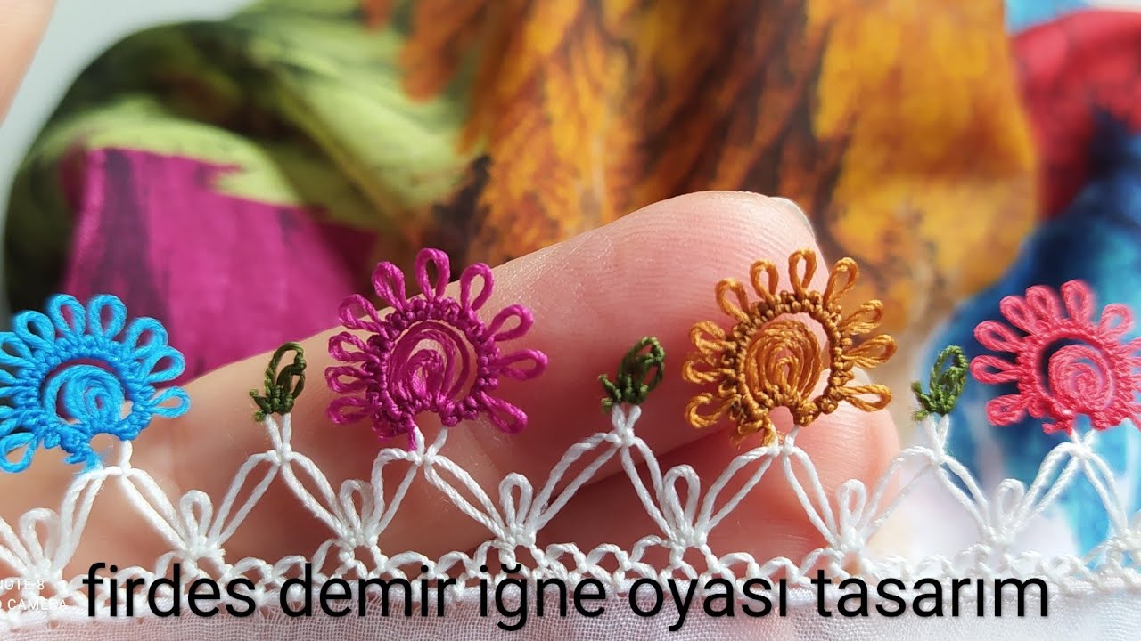 737- bu model suni ipekle başka güzel ...sıralı iğne oyası modeli anlatımlı yapılışı