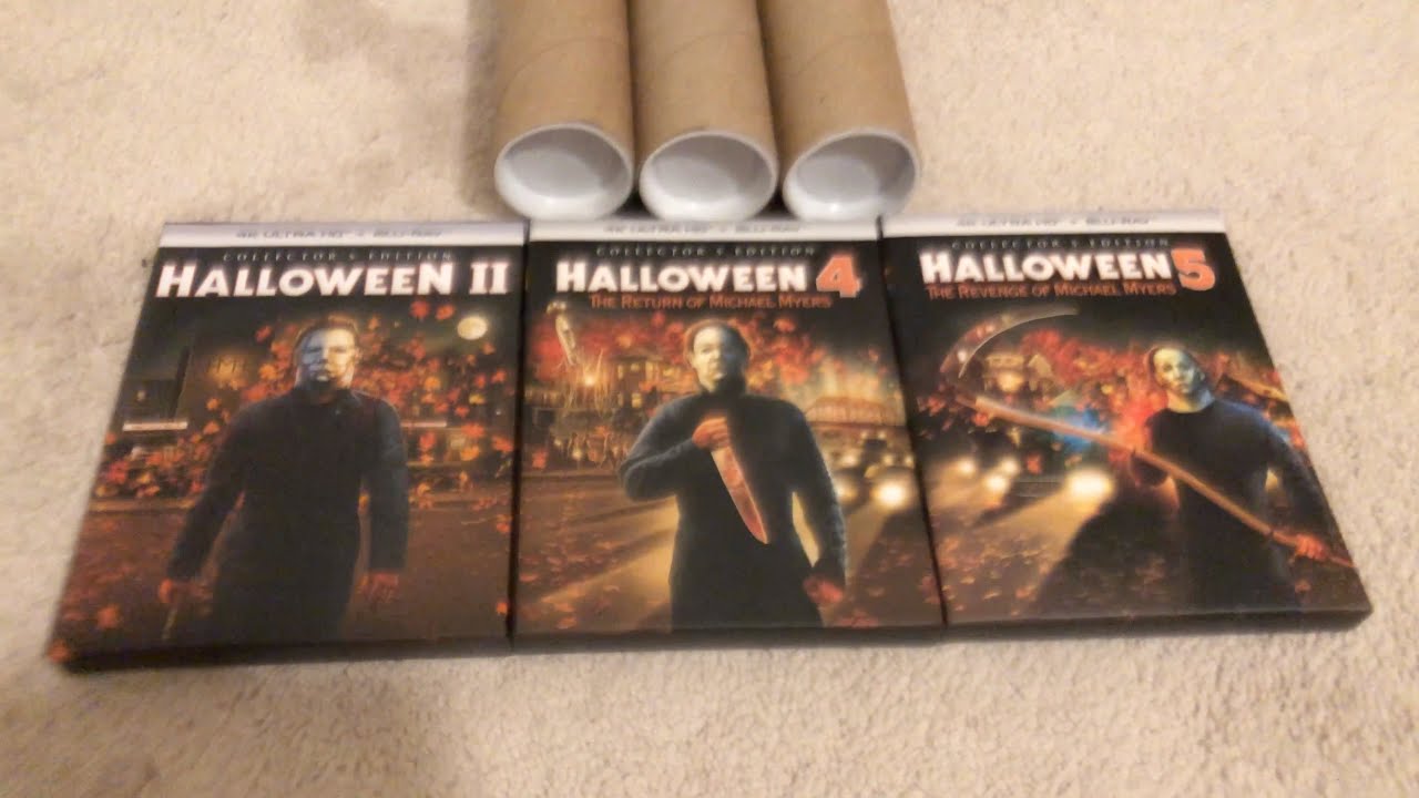 Halloween 2, 4, and 5 - 4K Collector's Editions and Limited Edition Posters Unboxing