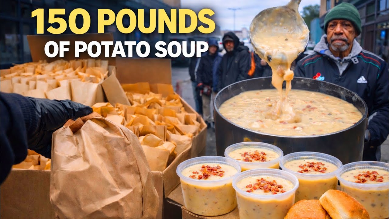 150 Pounds of Creamy Potato Soup for the Homeless | San Francisco Tenderloin