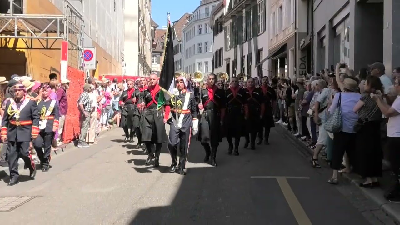 The Jordanian Armed Forces Band and Royal Jordanian Honor Guard Silent Drill Team streetparade Basel