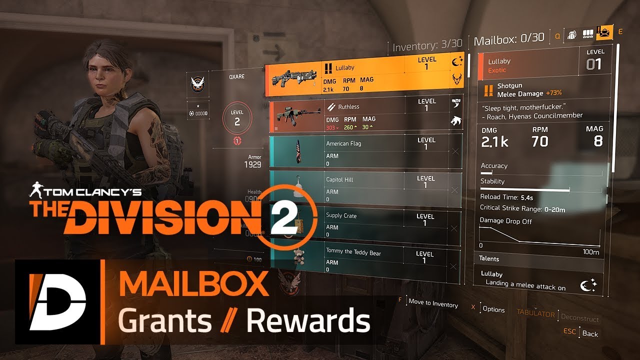 The Division 2: How to Claim Your Rewards & Bonus Items
