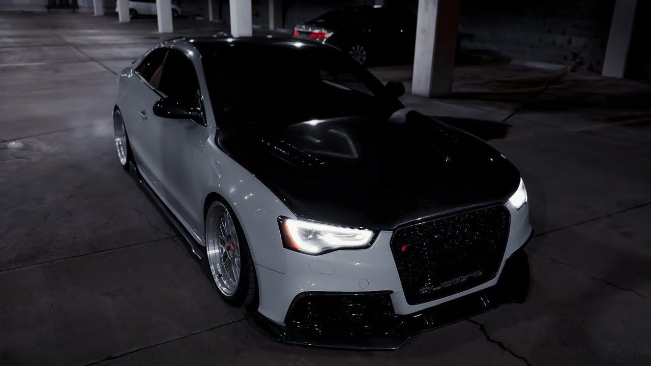 NIGHT POV DRIVE IN A 600HP SUPERCHARGED AUDI S5 (LOUD EXHAUST)