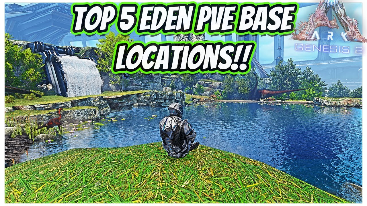 TOP 5 BEST PVE BASE SPOTS IN THE EDEN ZONE ON GENESIS 2!! || Ark Genesis 2!