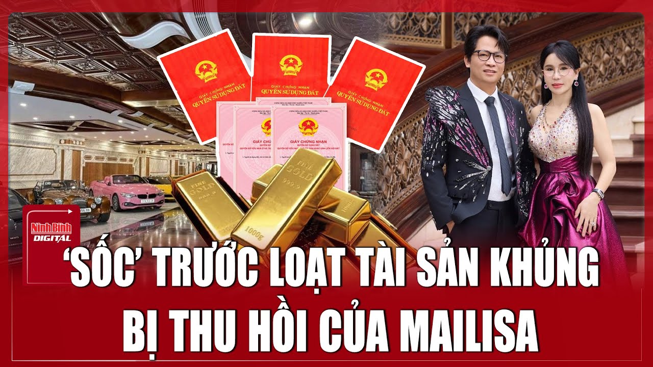 T&agrave;i sản g&acirc;y cho&aacute;ng của Mailissa: Tới 100 sổ đỏ, h&agrave;ng loạt si&ecirc;u xe bị thu hồi | Ninh B&igrave;nh Digital