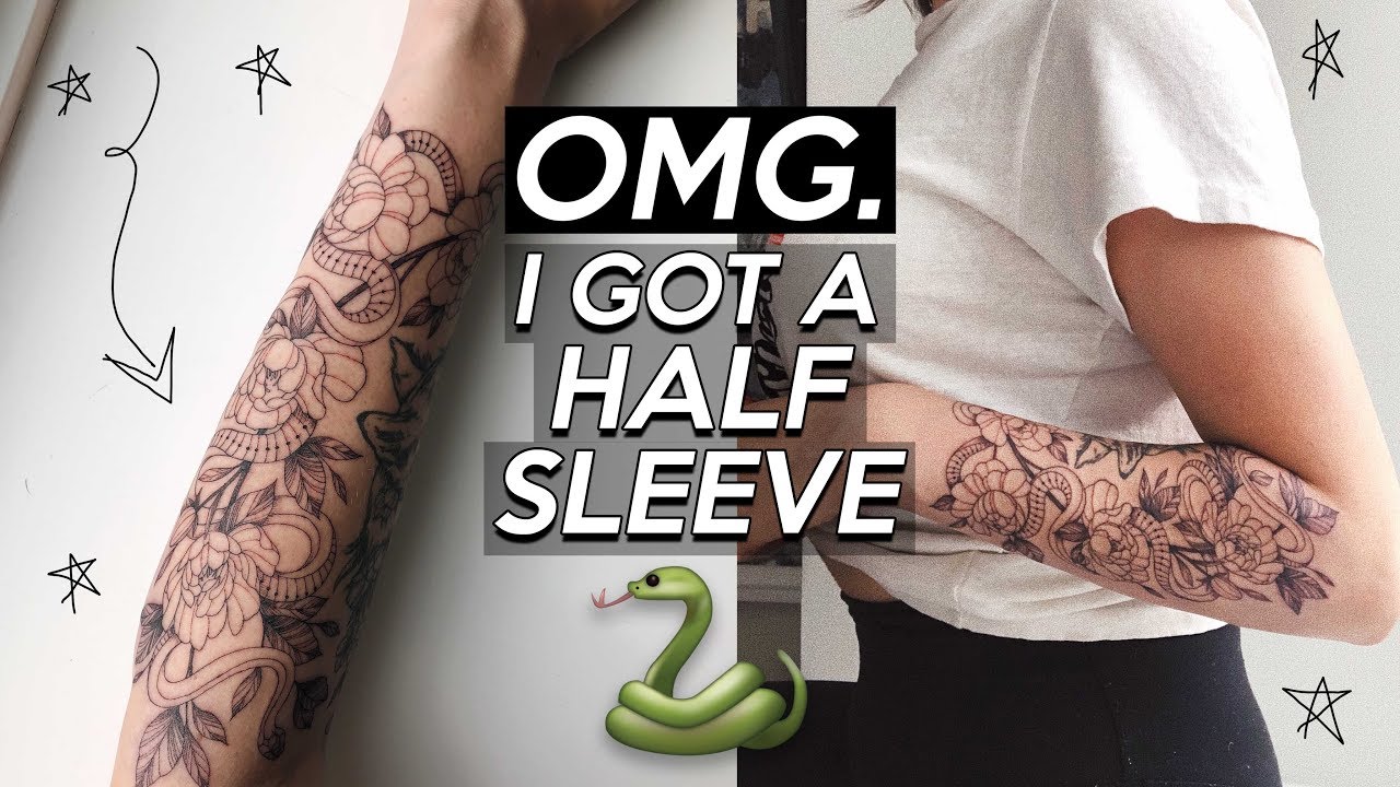 I GOT A HALF SLEEVE! | Tattoo Vlog/Experience | Jamie Paige