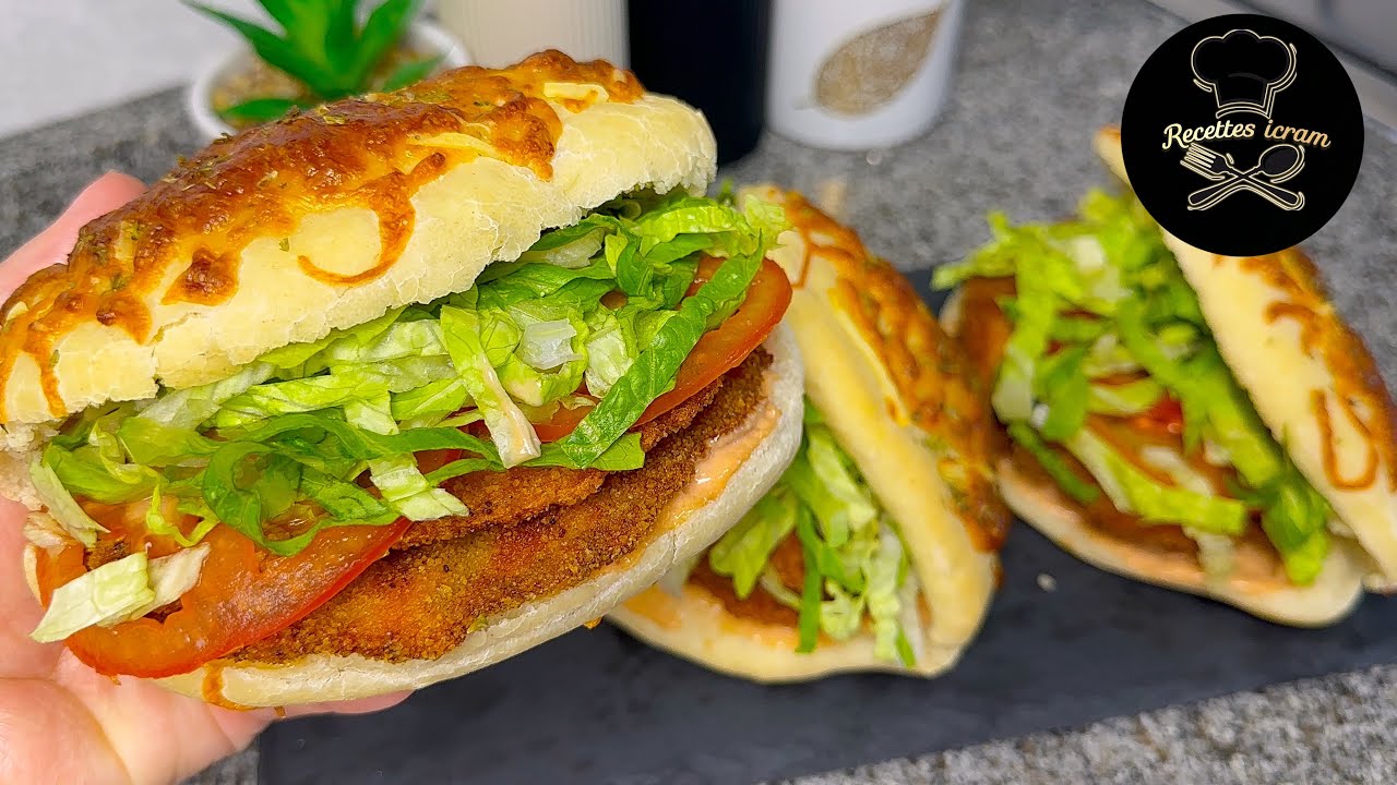 Sándwich de Pollo + Pan Casero tan sencillo e irresistible a la vez Fácil de hacer y riquísimo 
