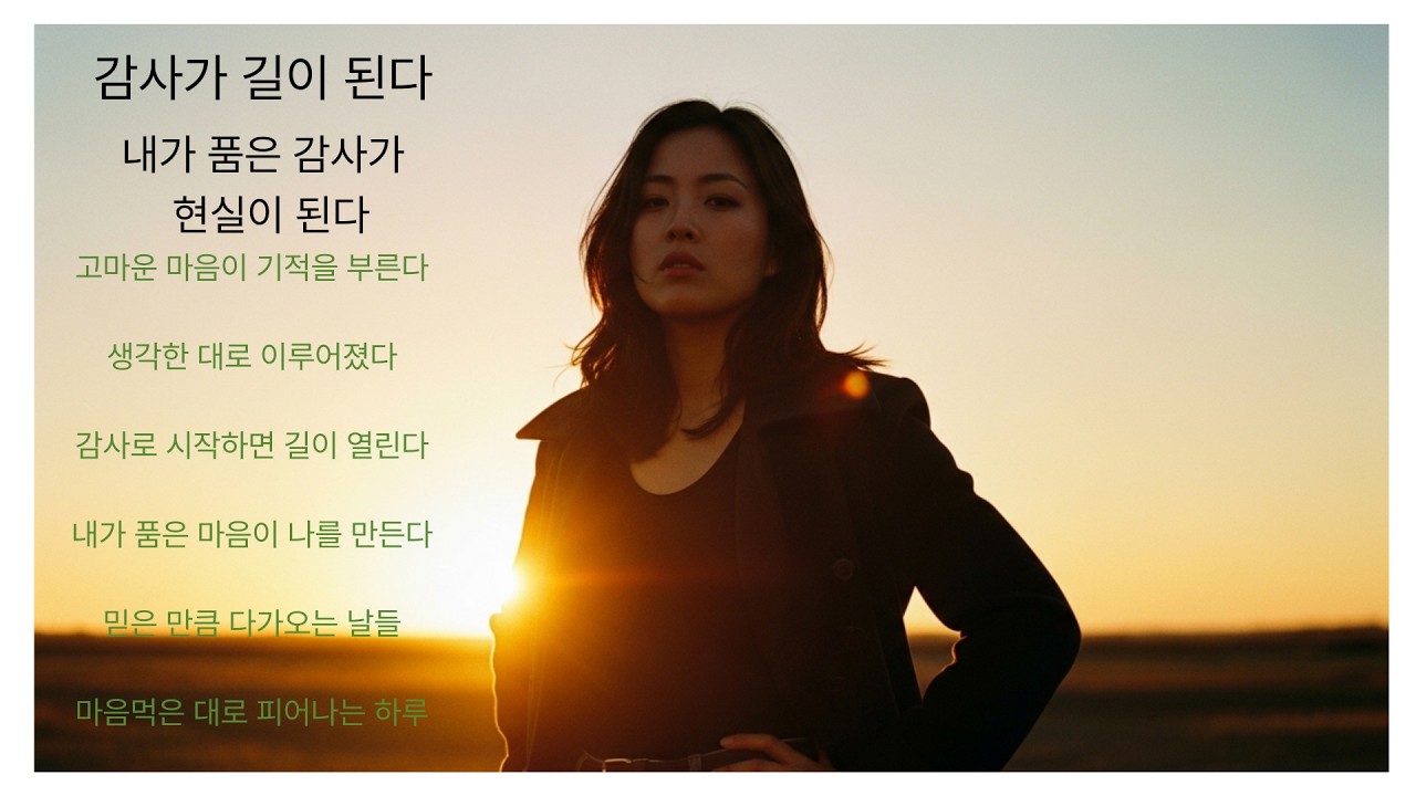 감사가 길이 된다/생각한 대로 이루어졌다 | 감사 파워 소울 6곡 모음