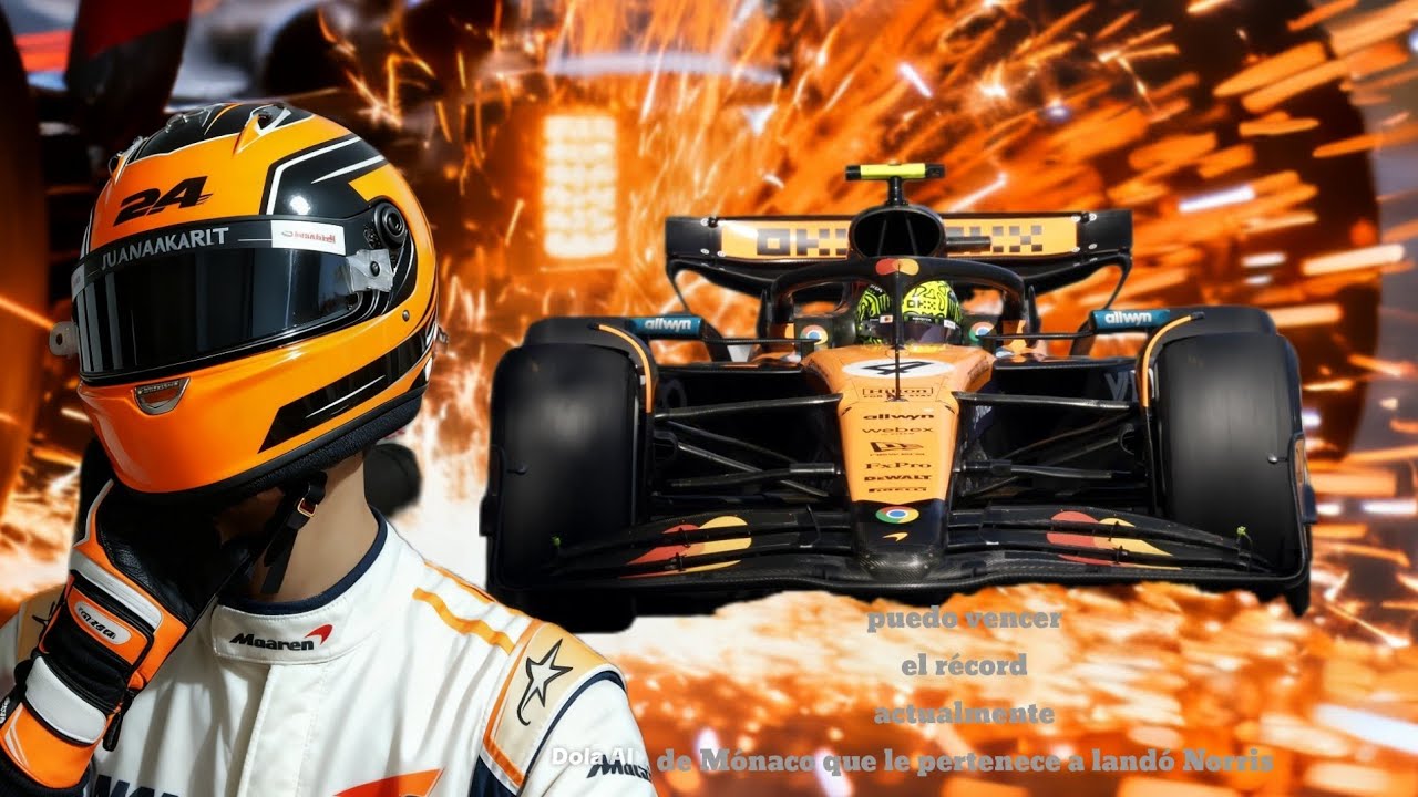 Intentando vencer el récord de lando Norris en Mónaco