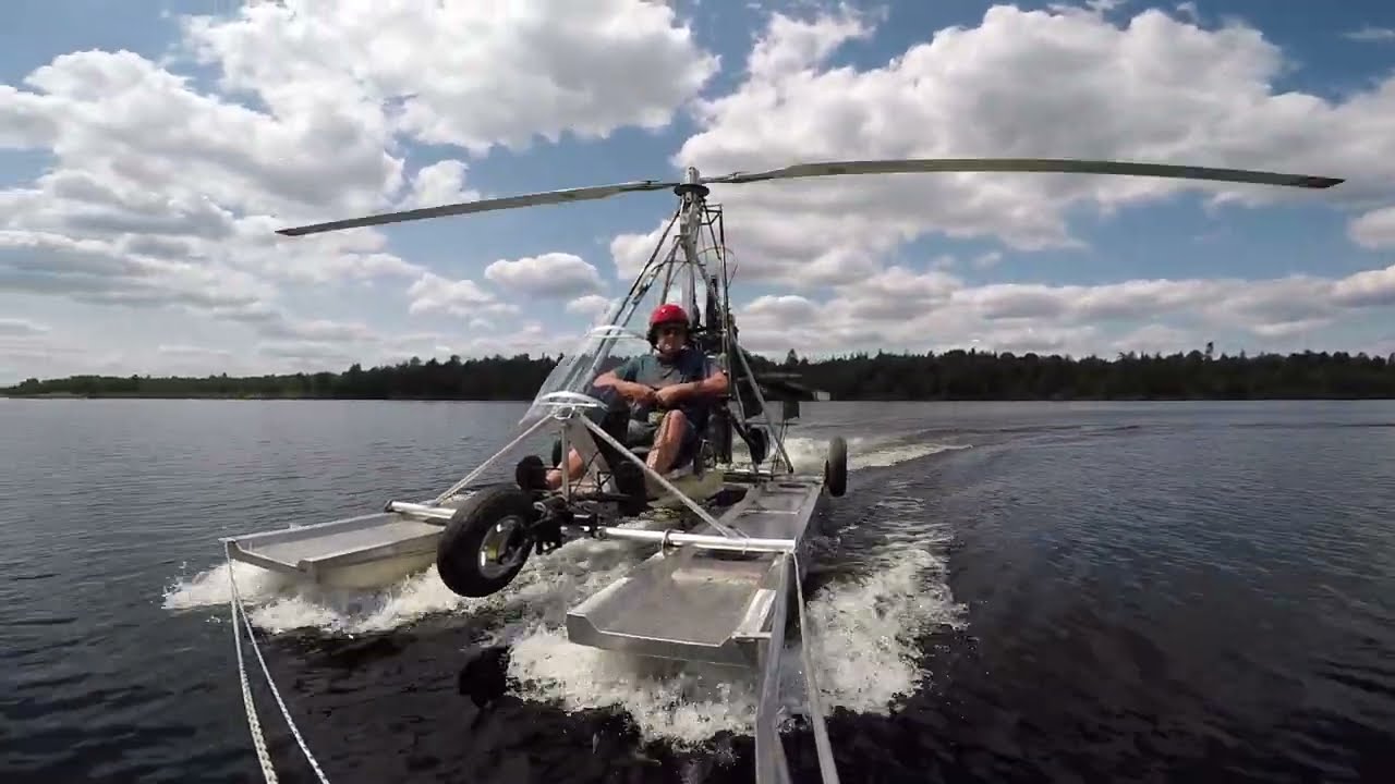 gyroplane gyrocopter float plane ultralight amphibious helicopter