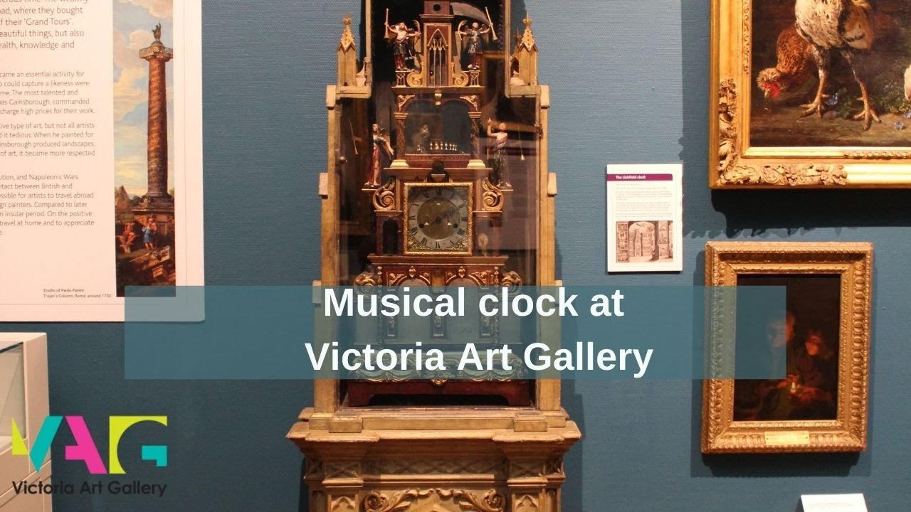 Musical clock at Victoria Art Gallery
