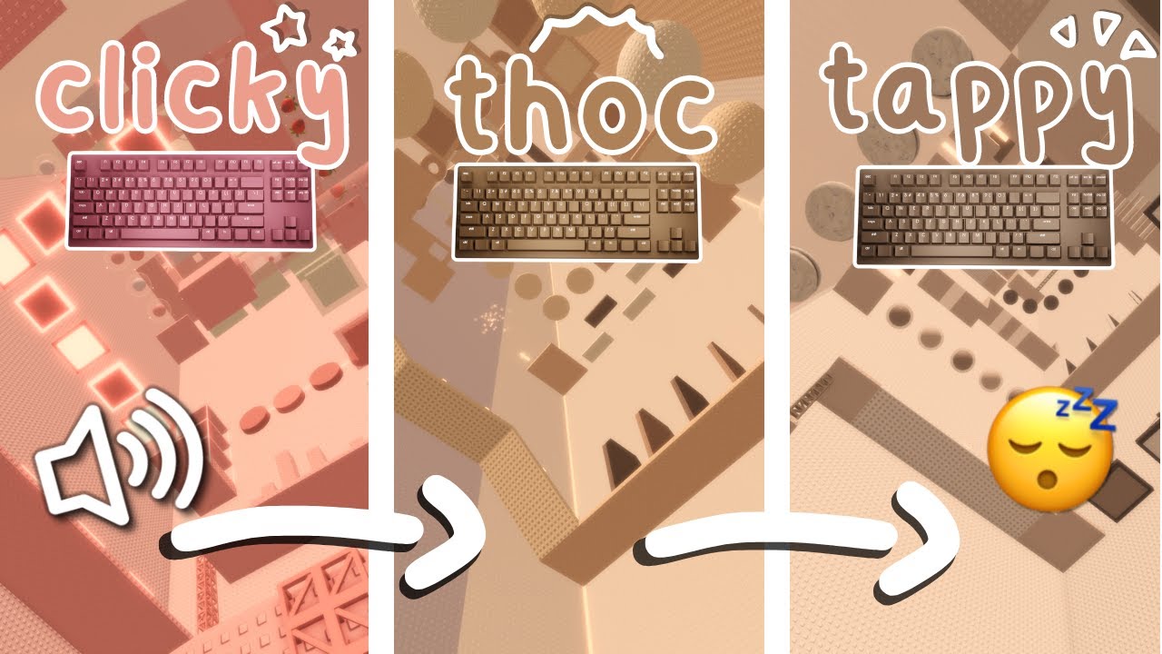 (roblox asmr 🌙) I SWITCH KEYBOARDS EVERY TOWER.. [boba tea tower]
