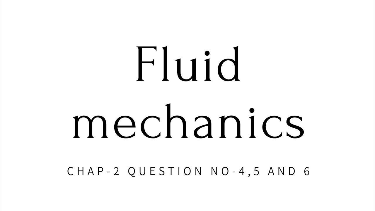 Fluid Statics numericals | Chapter-2 |  Question no-4,5and 6 | Gate-PYQ 