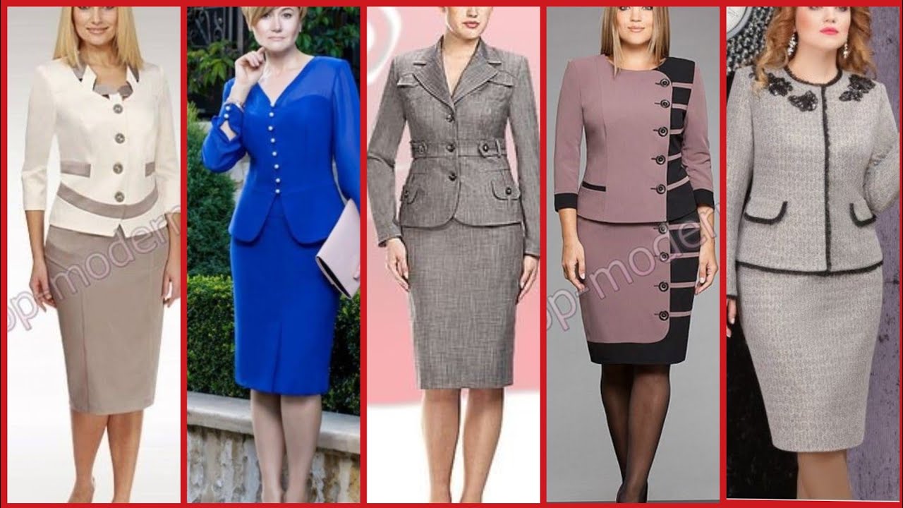 Gorgeous Ans Classy Plus Size 2 Piece Bodycon Dresses For Business Women's 2K20