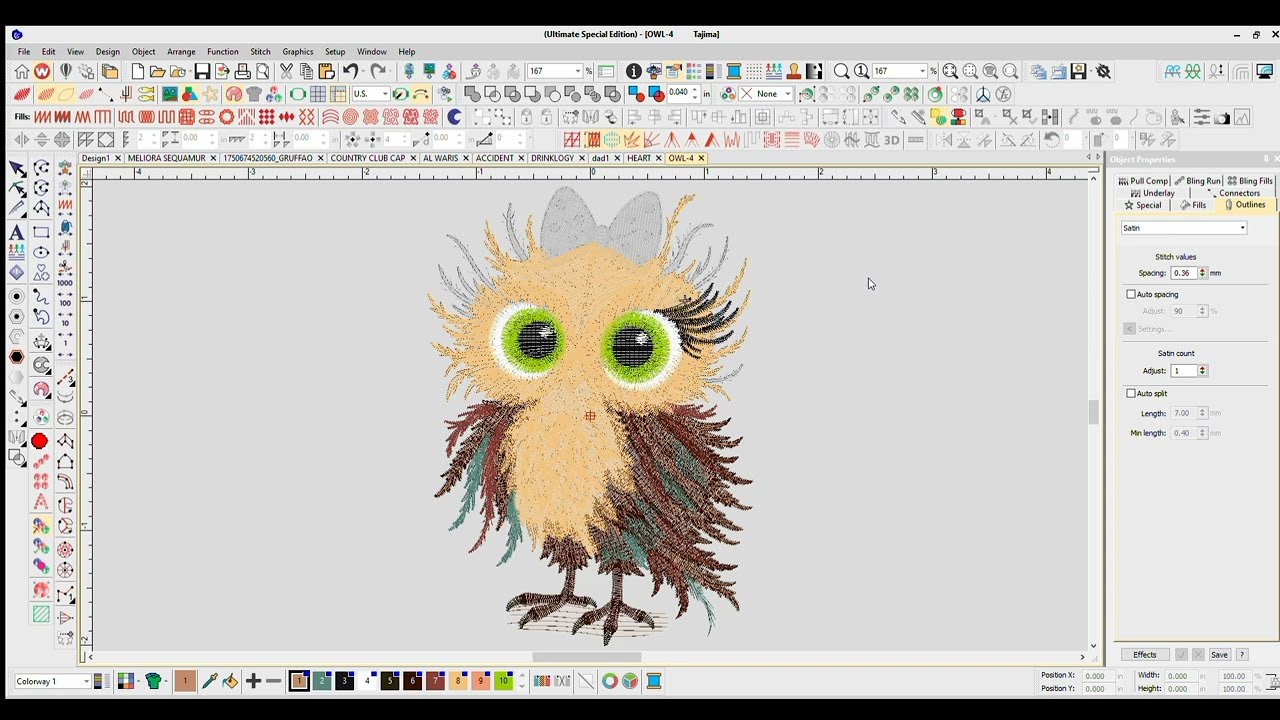Whimsical Owl Embroidery Digitizing Secrets Revealed