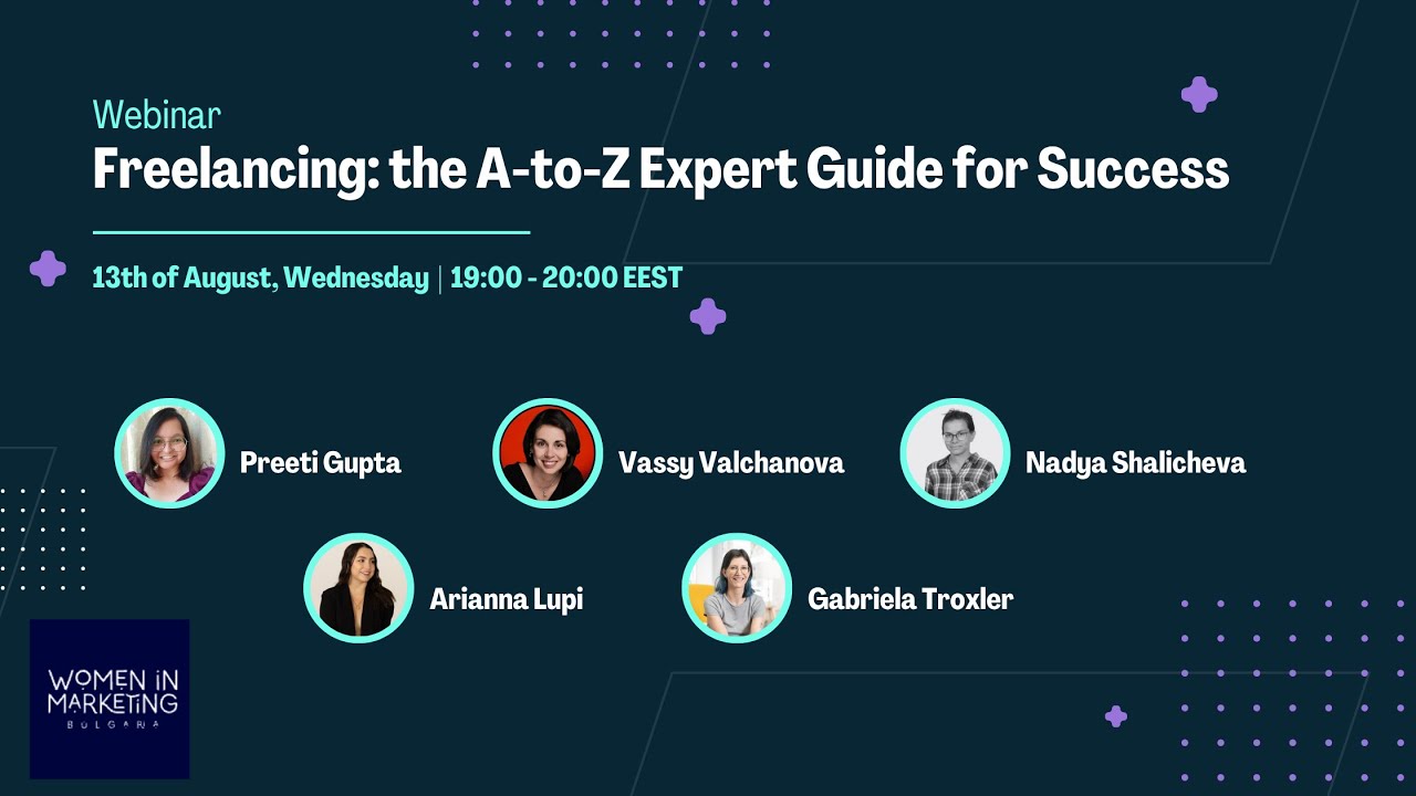 WiM BG Webinar #002 on Freelancing: A-to-Z Expert Guide to everything you need to know to succeed
