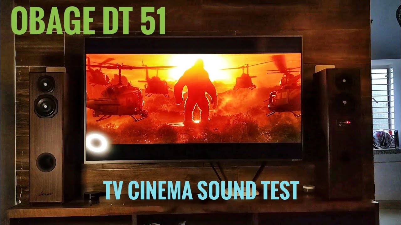 Obage DT 51 Sound Test form TV 🔥🔥🔥🎶🔊🔊 | Best Tower speaker under 10k | Obage Home theater system