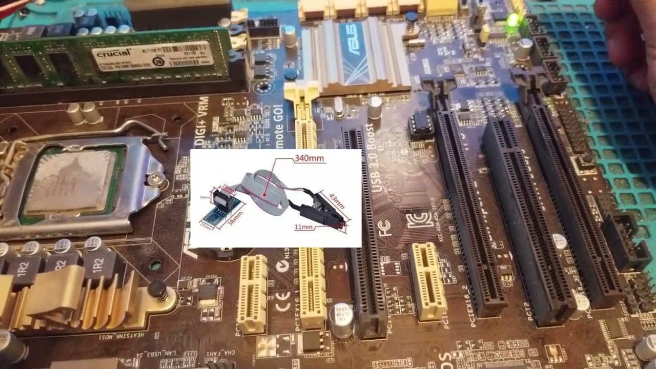 Placa Madre Asus Z87 Se Queda En El Led Del Cpu No inicia // Reparacion Placas madre