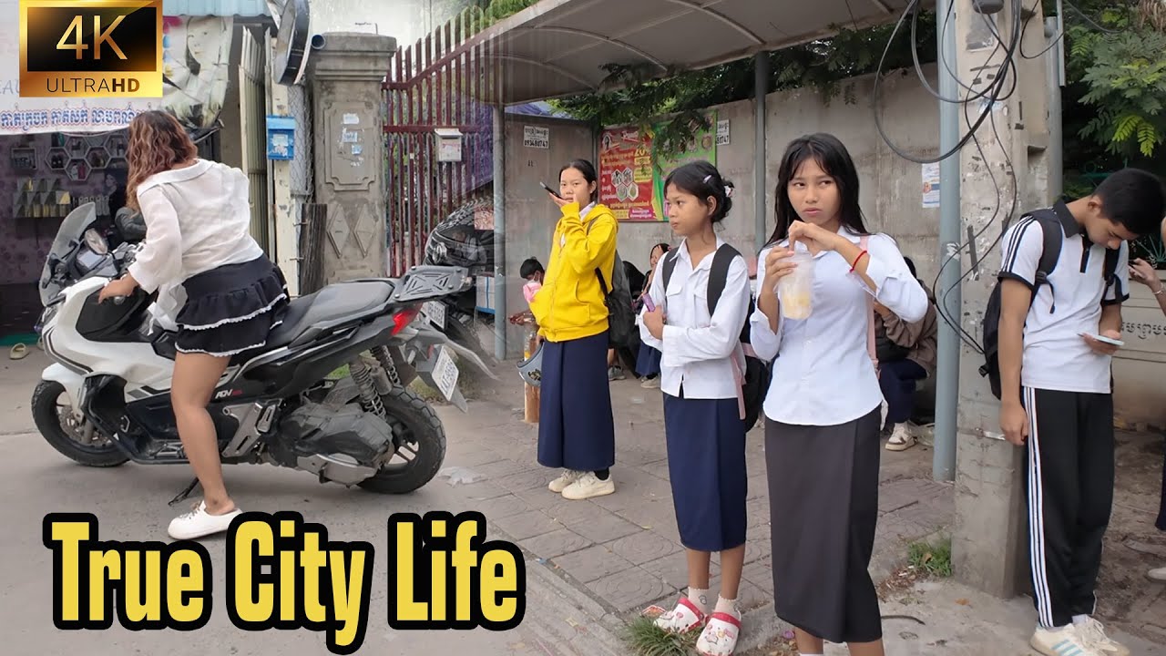 Walking Through Phnom Penh 🇰🇭 | True Cambodian Life in the City #slums
