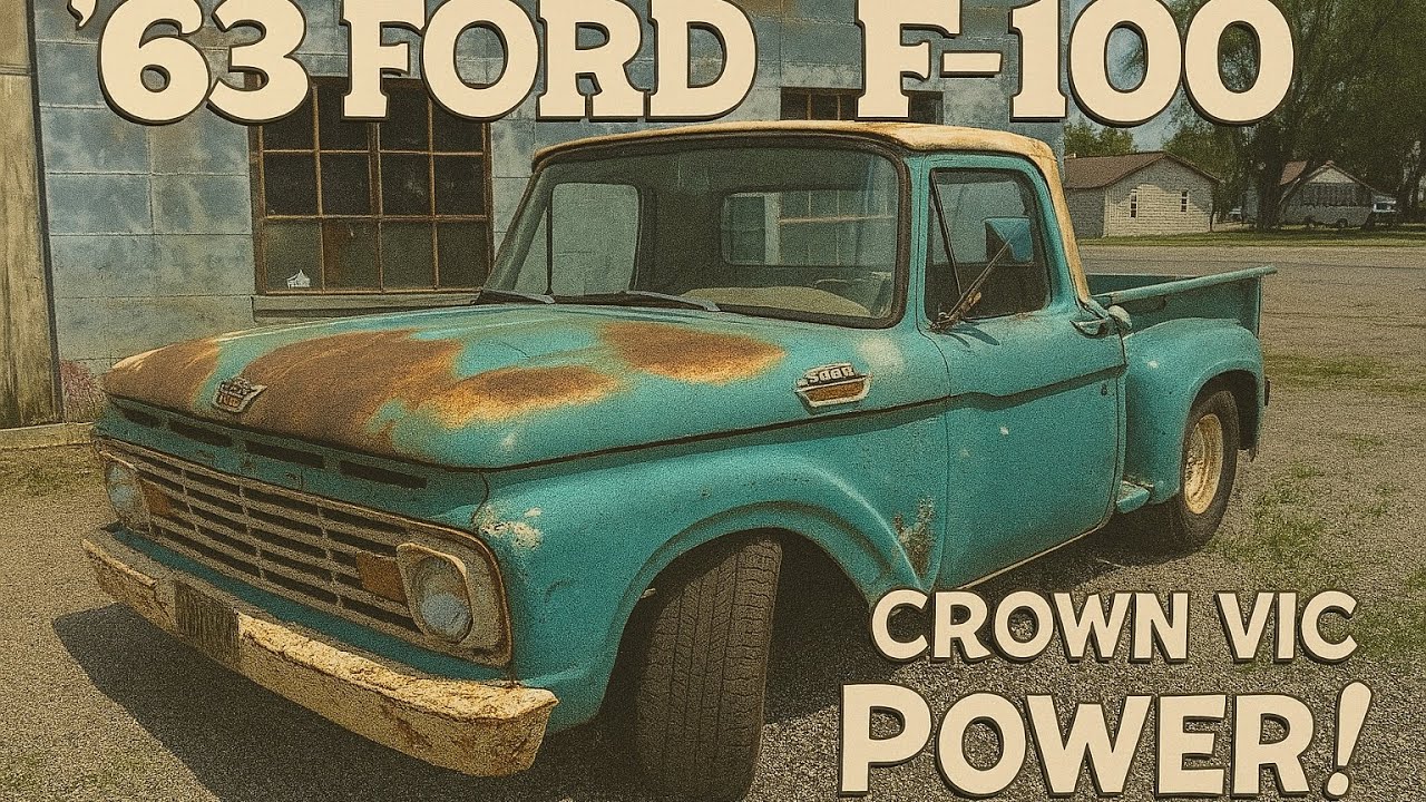 This ’63 F-100 Is Rusty, Rowdy, and Ready to Rumble #ford #fordtrucks #restomod #patina