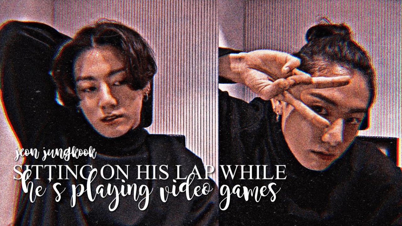 sitting on his lap while he's playing video games☁️ | jungkook oneshot.