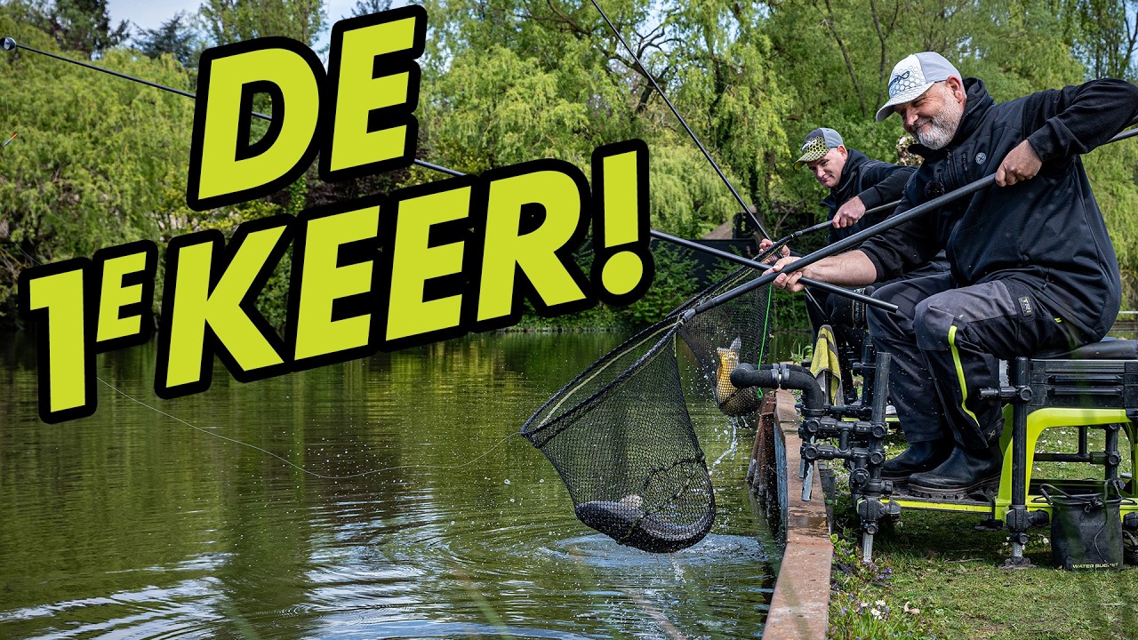 1e KEER op karper met de vaste stok