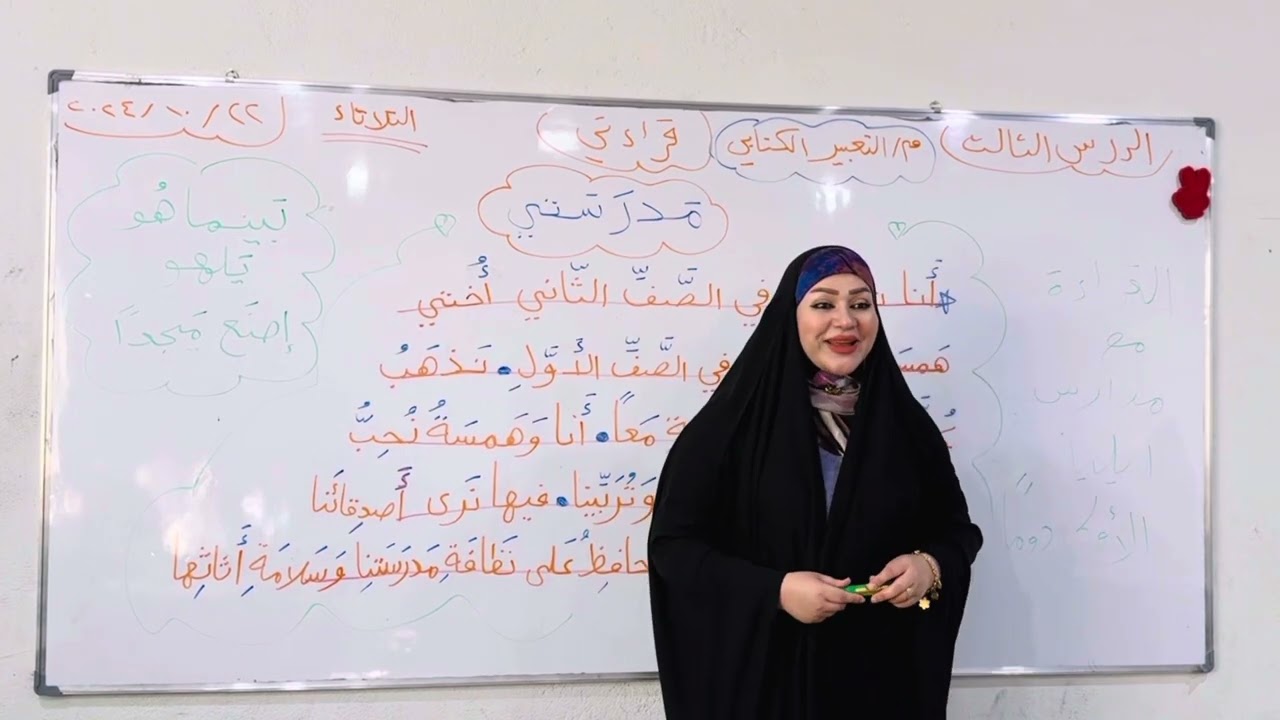 التعبير الكتابي (مدرستي)للصف الثاني الإبتدائي إشراف الست إخلاص الإبراهيمي