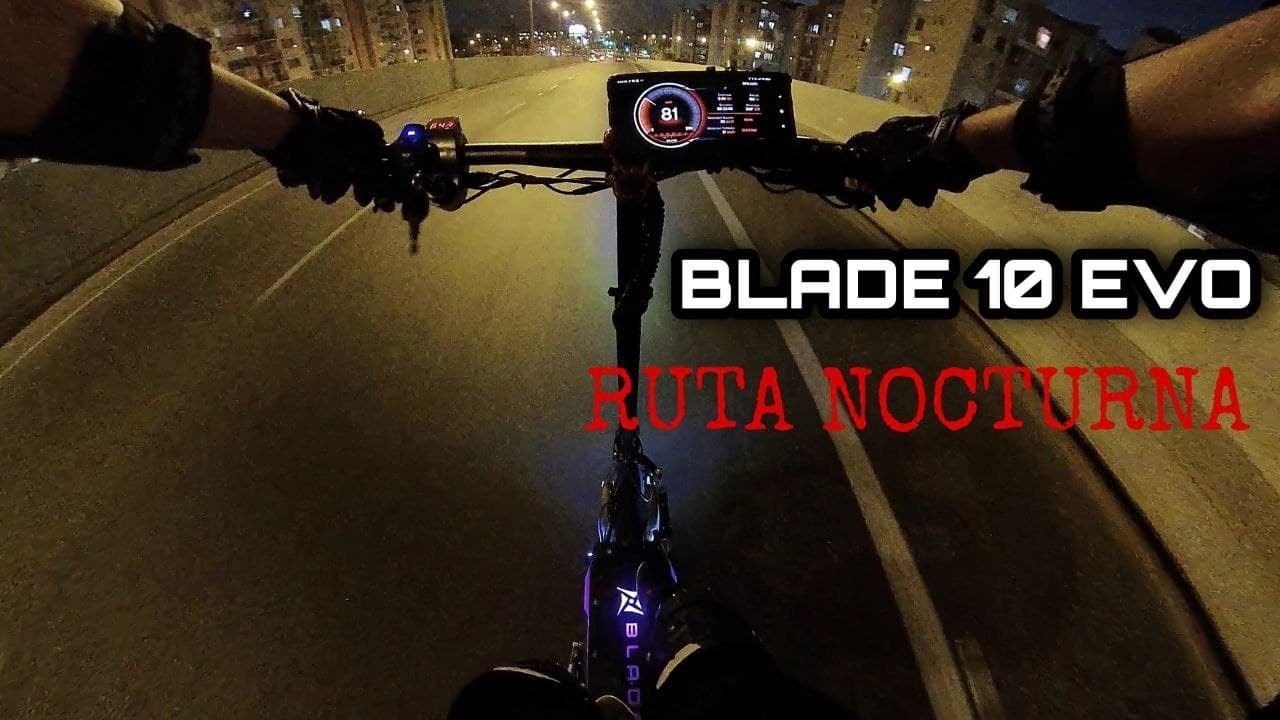 SCOOTER ELECTRICO BLADE 10 EVO DE EONMOTORS - RUTA NOCTURNA