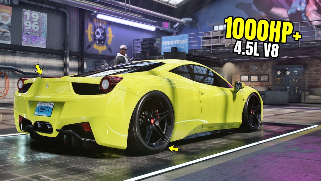 Need for Speed Heat Gameplay - 1000HP+ FERRARI 458 ITALIA Customization | Max Build 400+