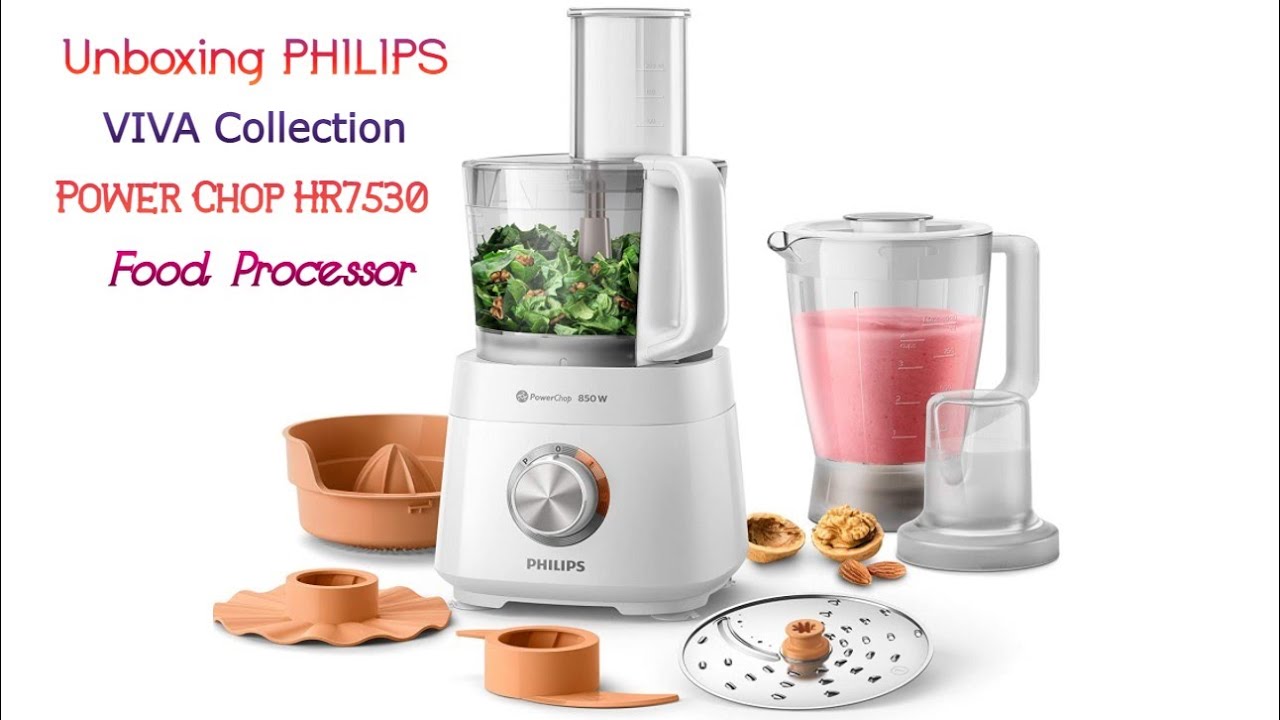 Unboxing PHILIPS food processor HR7530